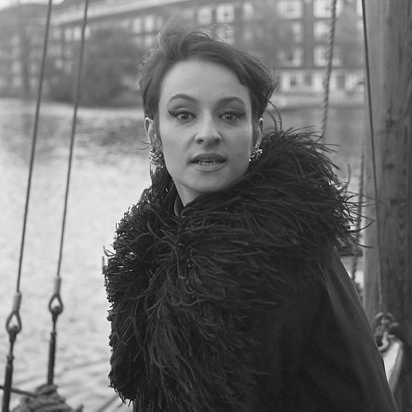 Portrait de Barbara, surnommée la dame en noir, en 1965