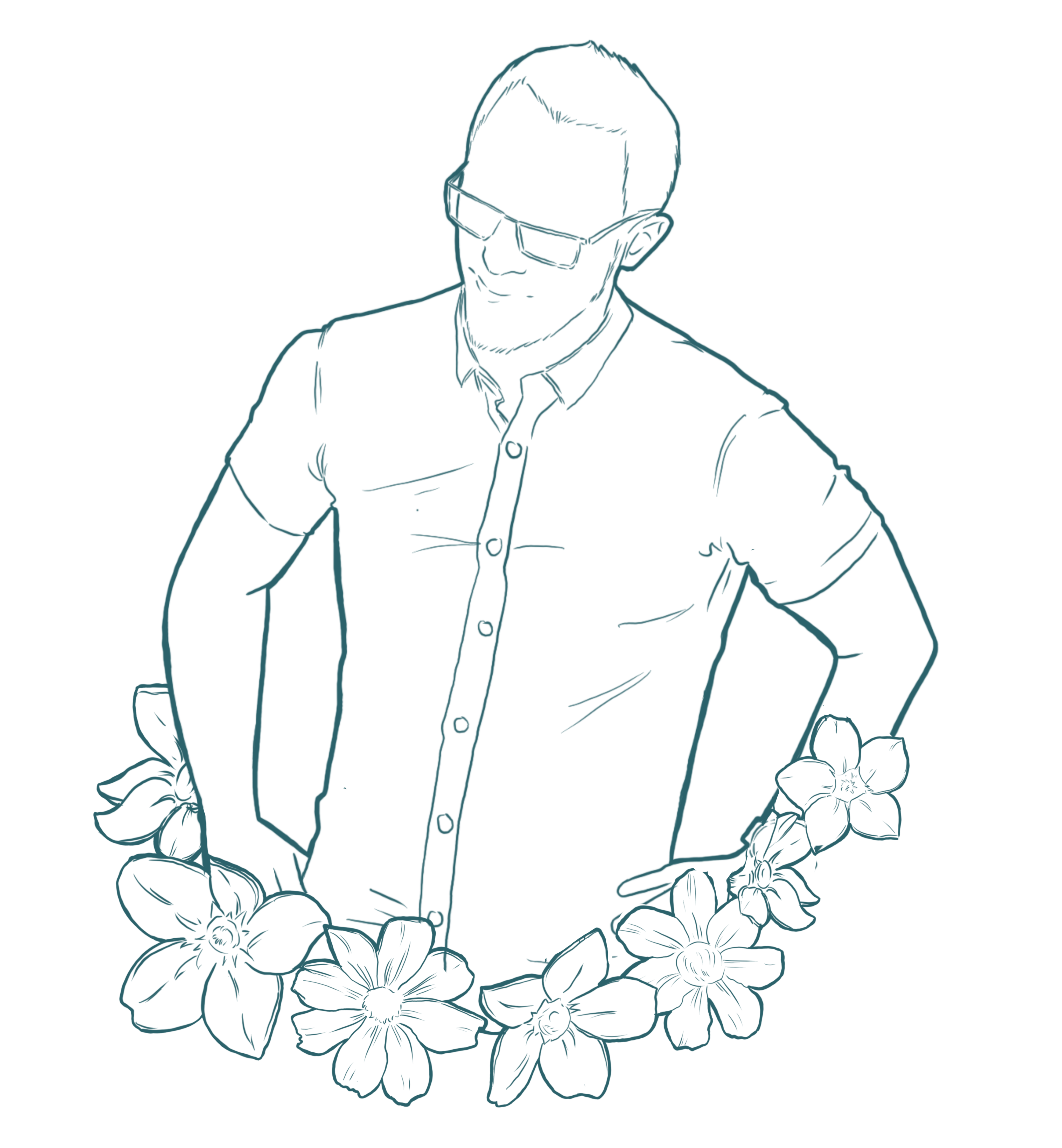 Illustration de Nathan Puozzo, le créateur du projet Flower Experience