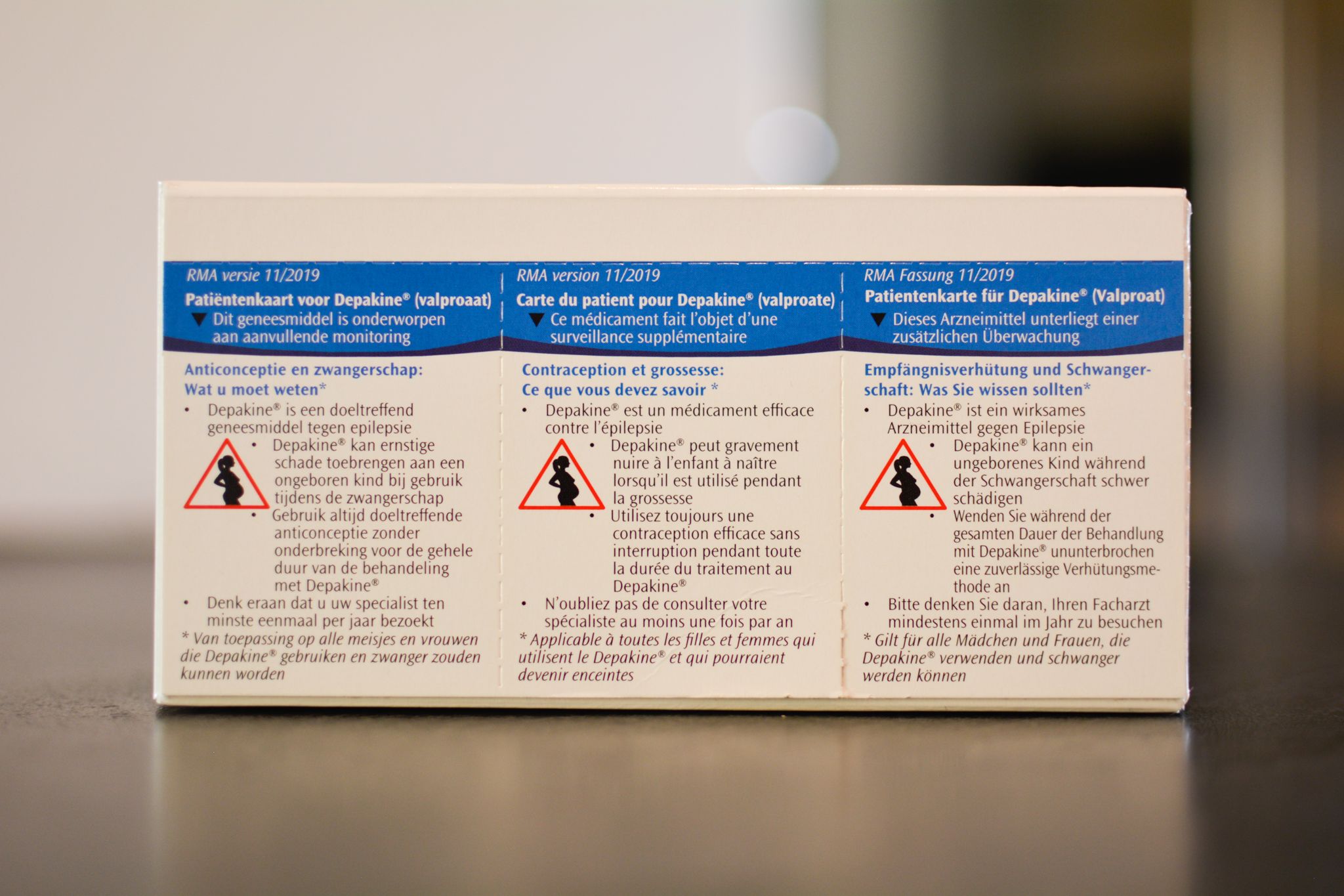 Boite du médicament "dépakine"